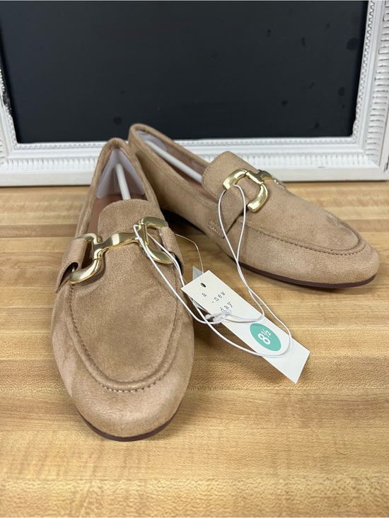 Target Shoes - a new day NWT Classic Women's micro Suede Loafers in Camel with Gold Hardware